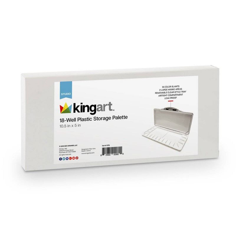 Kingart 25ct Oil Paint w/Plastic Storage Pallet Bundle