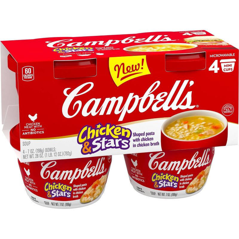 Campbell's R&W Chicken and Stars - 7oz/4pk