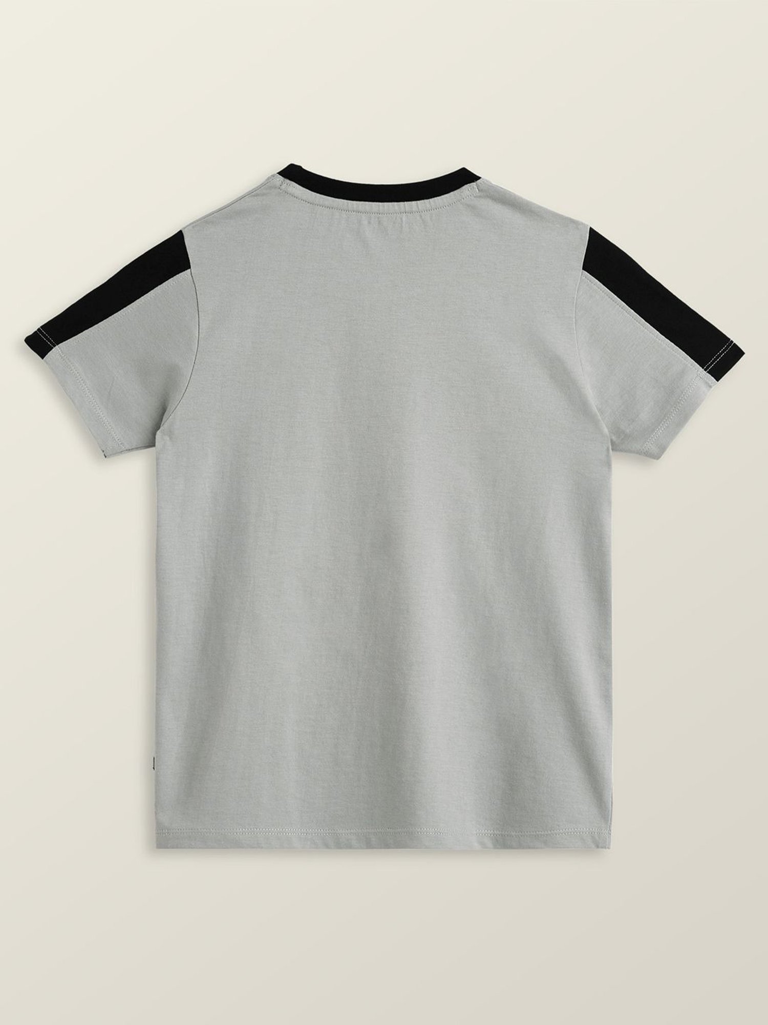 XY Life Kids Blue & Grey Cotton Relaxed Fit T-Shirts (Pack of 2)