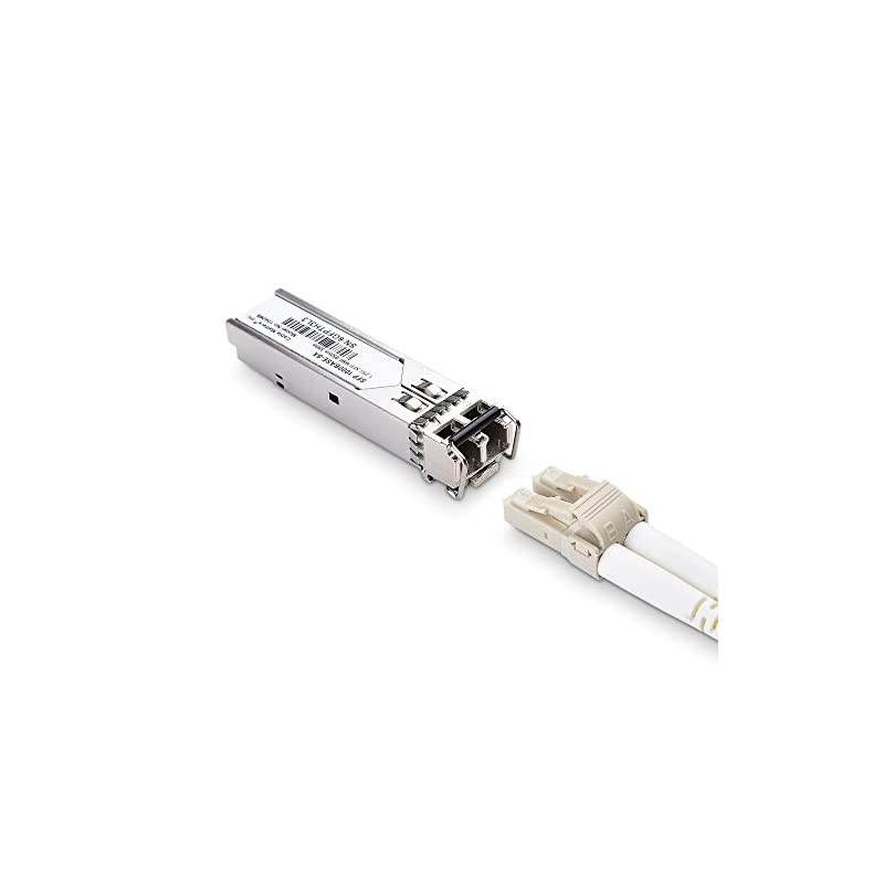 2Pack 1000BASESX SFP to LC Multi Mode 1G Fiber Transceiver Modular for Cisco Ubiquiti TPLink Huawei Mikrotik Netgear and Supermicro Equipment