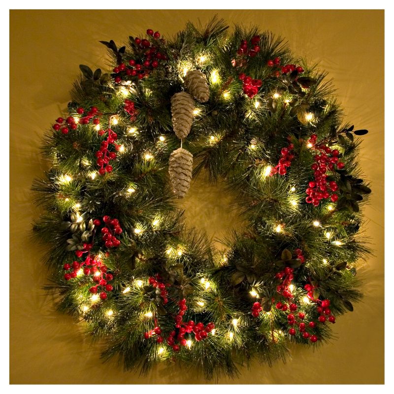 9.4' 2ct Battery Operated Mini String LED Lights White