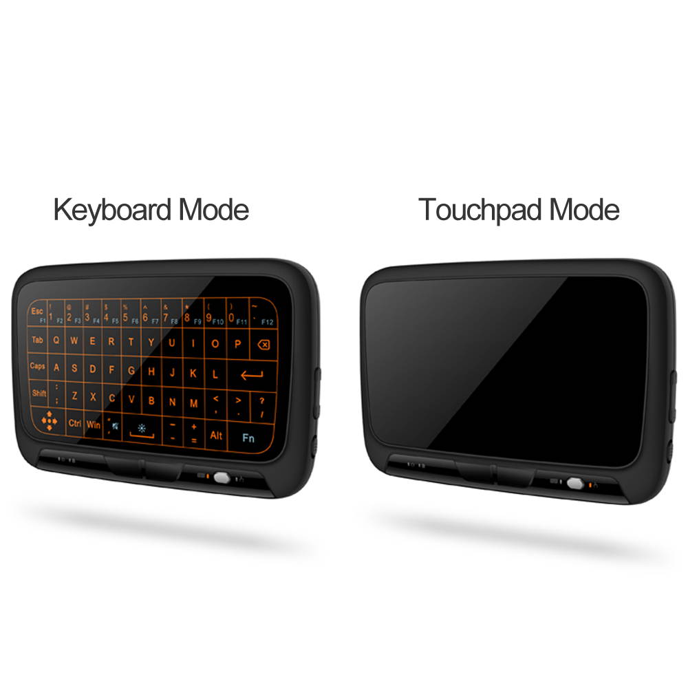 H18+ 2.4GHz Wireless Mini Keyboard Full Touchpad Backlight Keyboard Large Touch Pad Remote Control for Smart TV Android TV Box