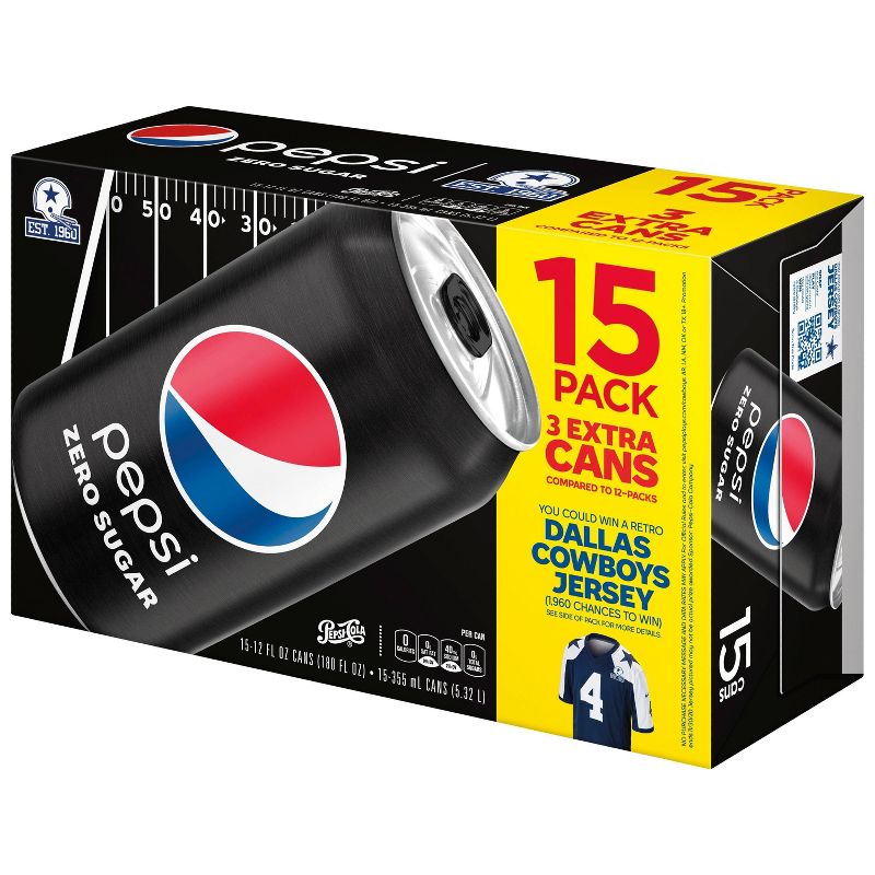 Pepsi Zero - 15pk/12 fl oz Cans