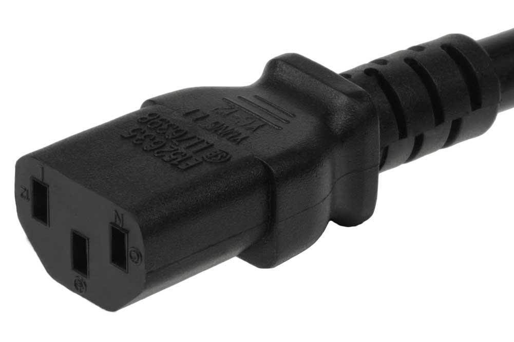 SF Cable, 10ft IEC C20 to C13, 14/3 SJT (15A 250V)