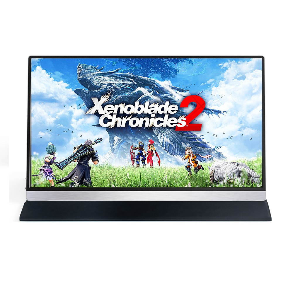 Portable monitor HD eye protection PS4 Switch xbox mobile phone computer notebook external expansion screen metal version 15.6-inch HDR+1080P non-touch+holster