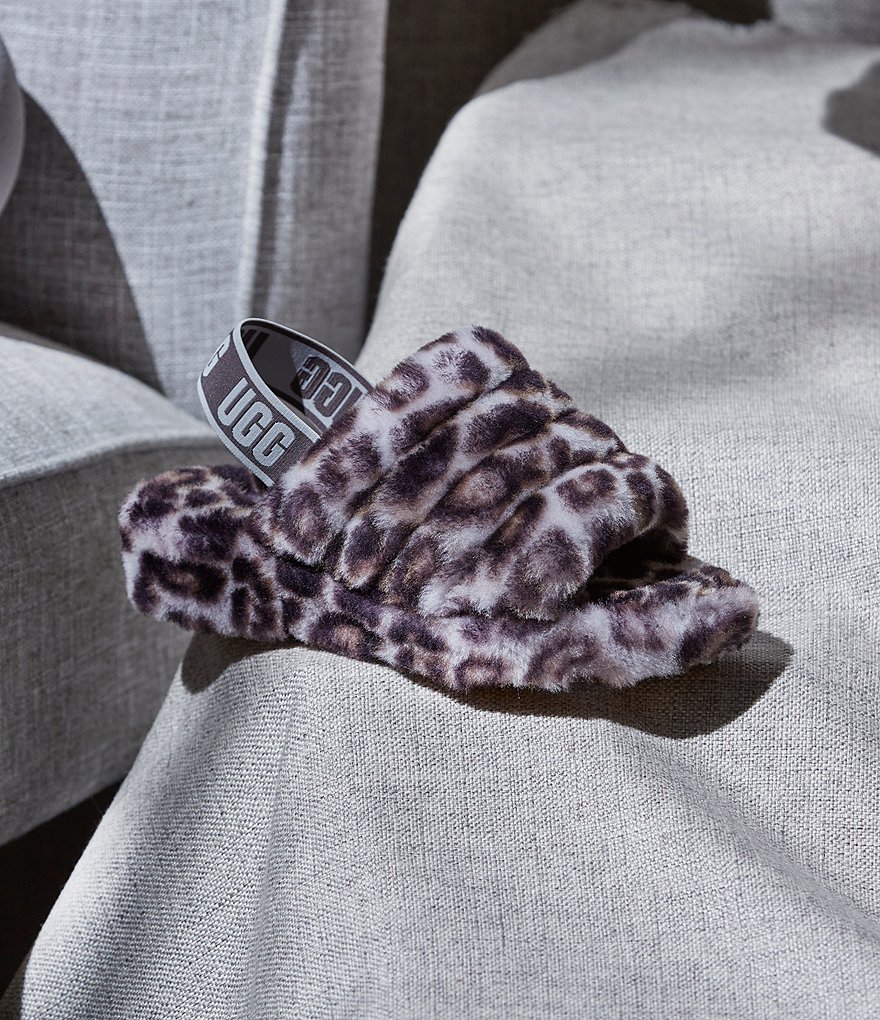 UGG&reg; Fluff Yeah Panther Fur Slides