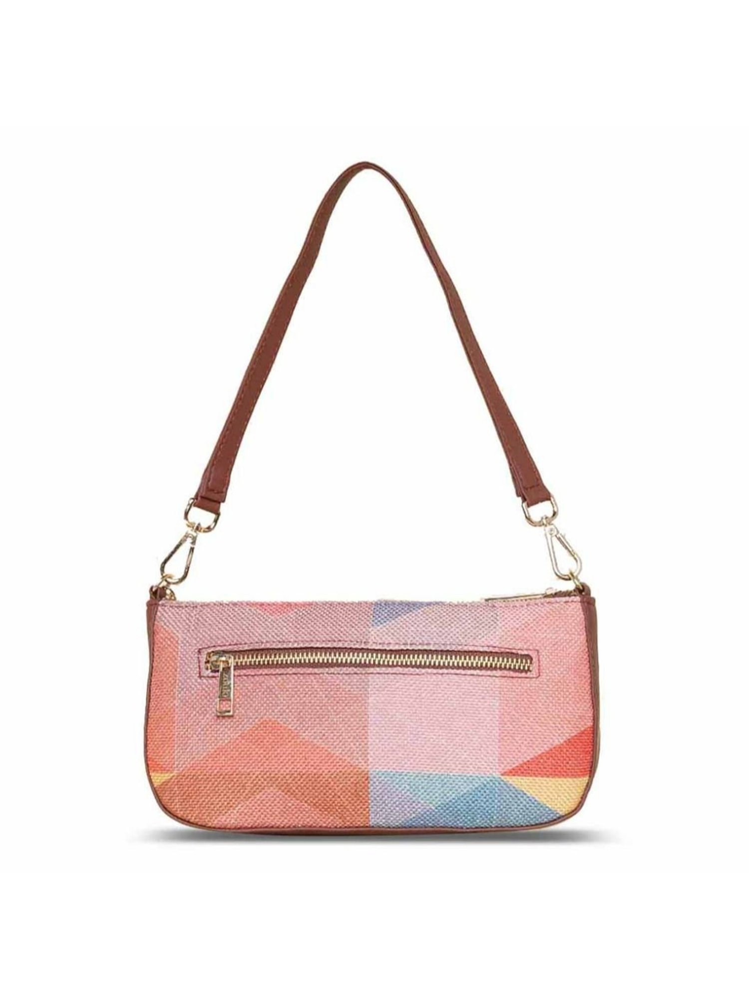 ZOUK Multicolor Geometric Shoulder Bag