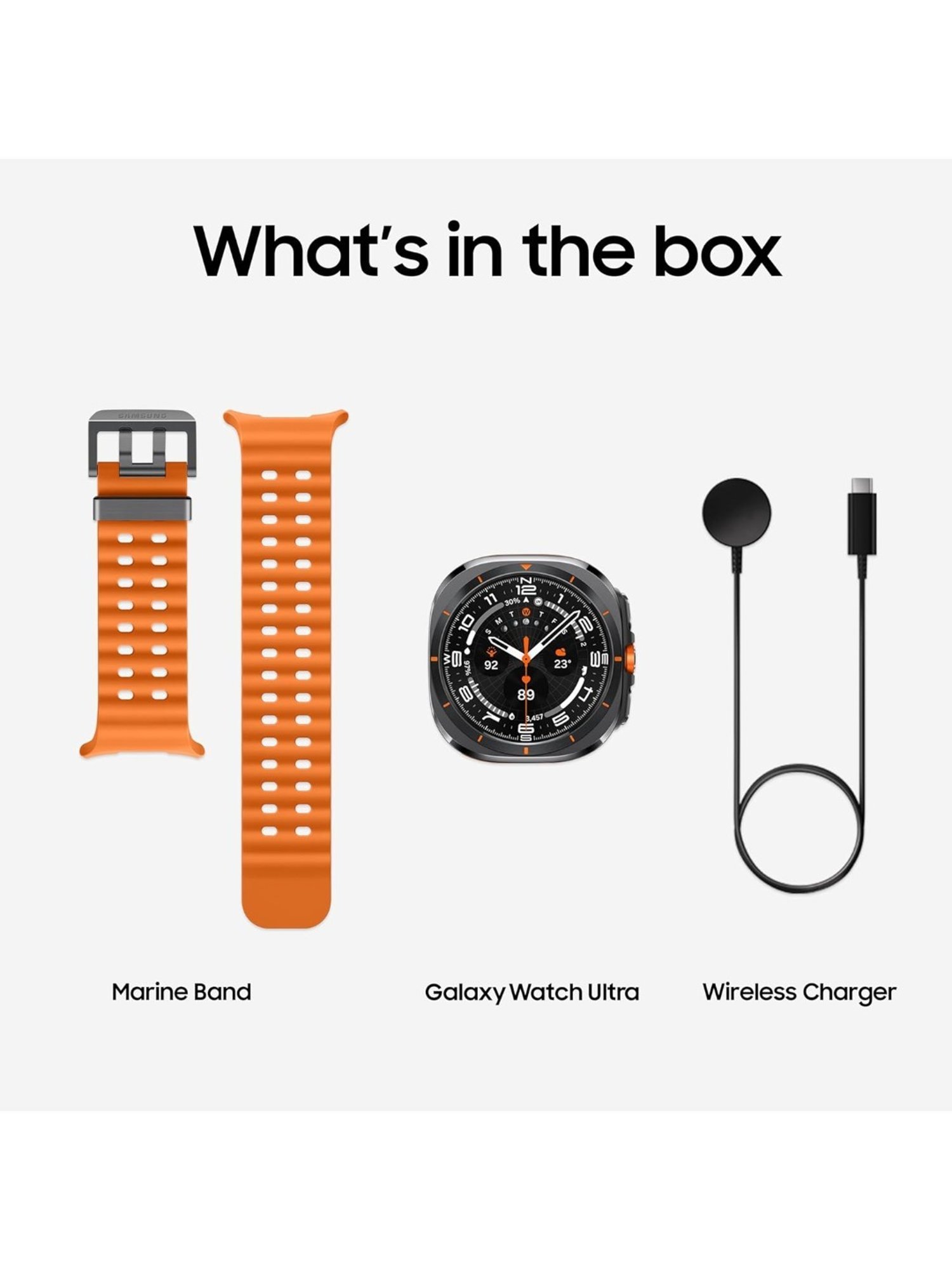 Samsung Galaxy Ultra Smartwatch with Upto 100h battery, 3nm Processor (Orange)