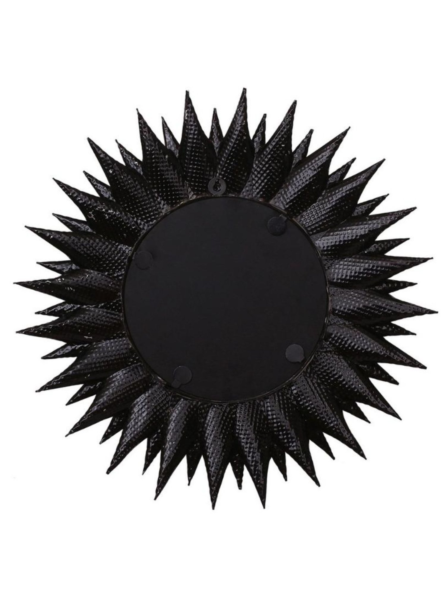 CHRONIKLE Sun Burst Style Black and Pink Iron Roman Number Analog Wall Clock