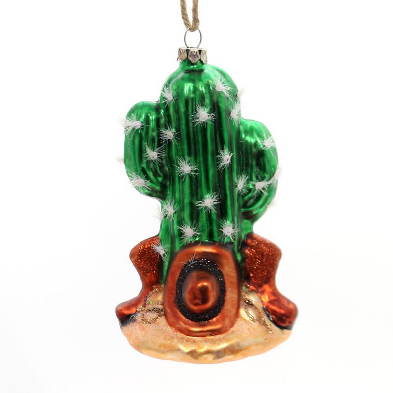 Holiday Ornaments 4.75" Giddyup Cactus Ornament Western Desert Boots  -  Tree Ornaments