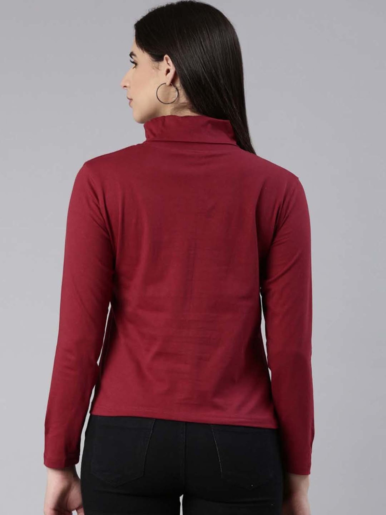 Kryptic Maroon Cotton T-Shirt - Pack Of 2.