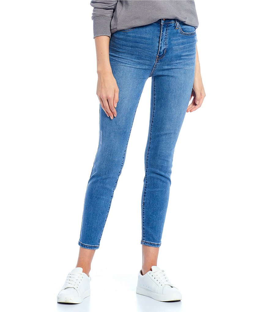 Celebrity Pink High Rise Medium Wash Ankle Skinny Jeans