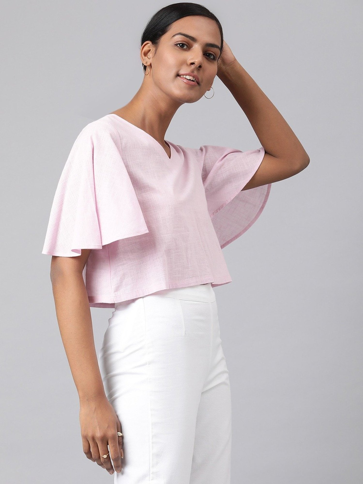 Fabindia Pink Cotton Top