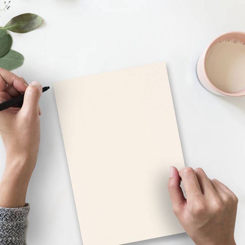 JAM Paper Extra Heavy Weight 130lb Cardstock - 8.5 x 11 - Natural White Wove Strathmore - 25 Sheets