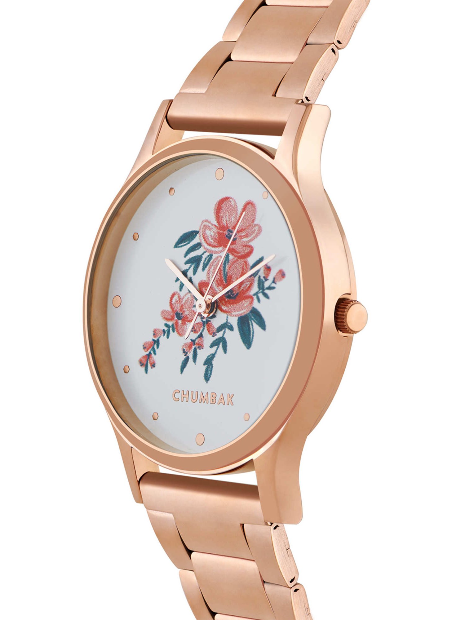 Chumbak 8907605117299 Jungle Flowers Analog Watch for Women