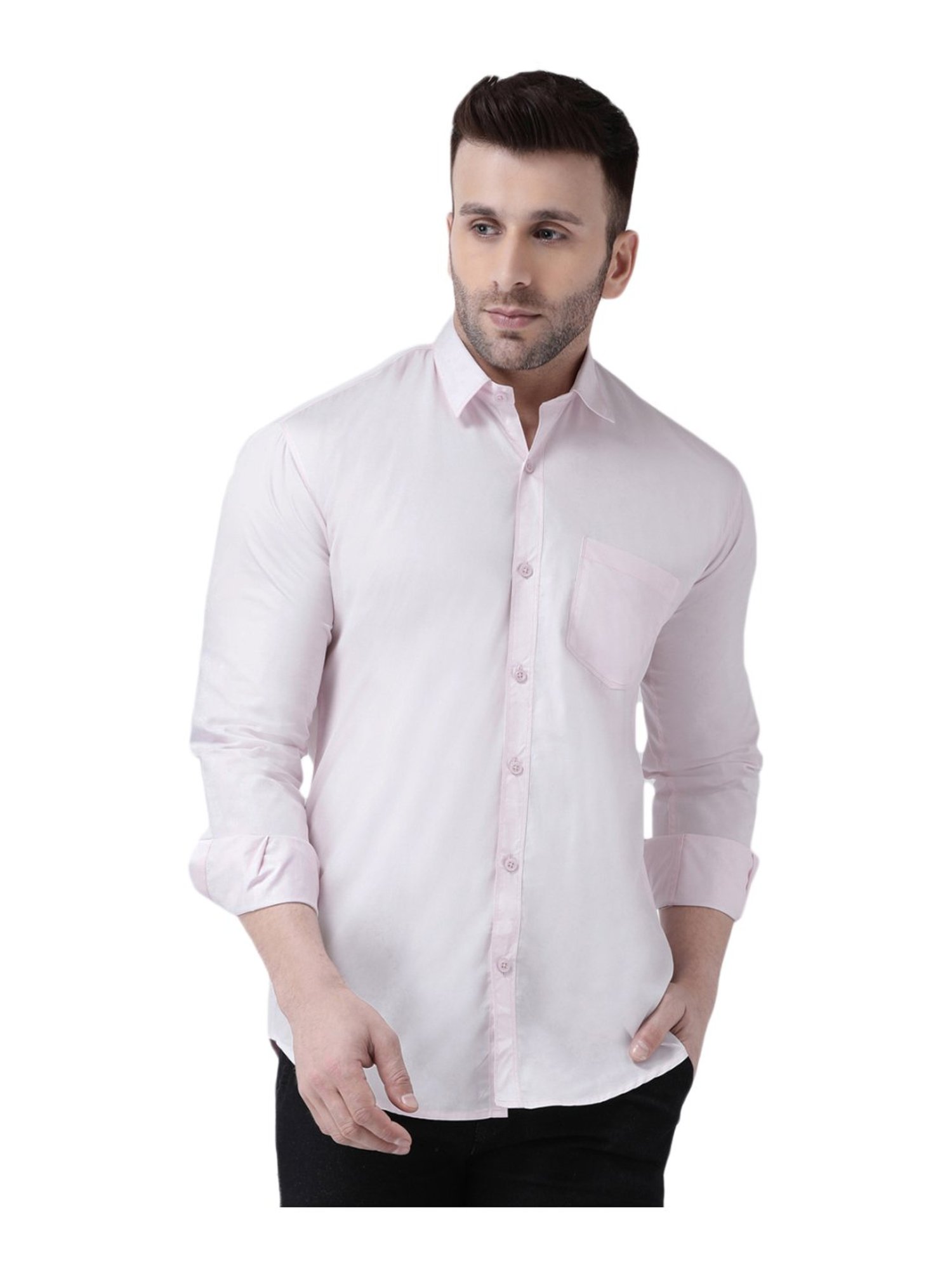 Hang Up Pink Cotton Slim Fit Shirt