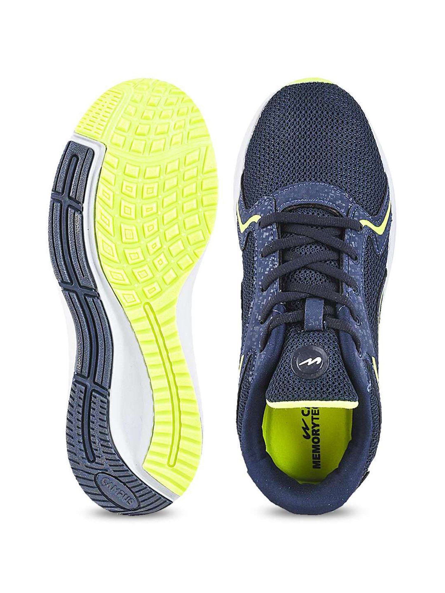 Campus Kids PENNY CH Navy & Green Running Shoes