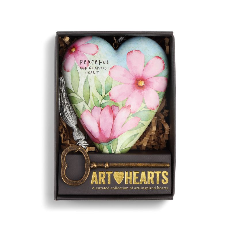 DEMDACO October Art Heart 4 x 4 - Pink