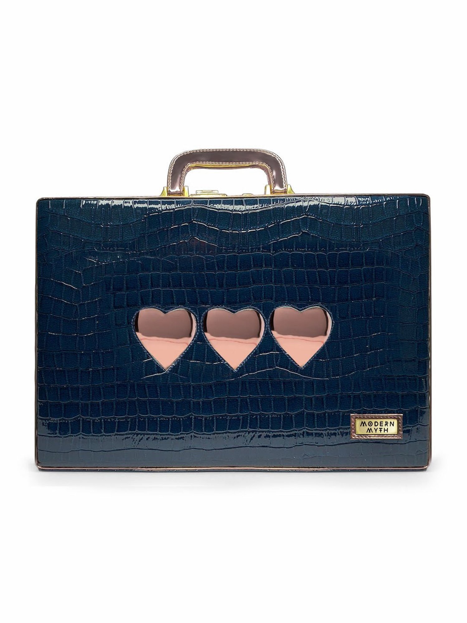 Modern Myth Blue Textured Medium Briefcase