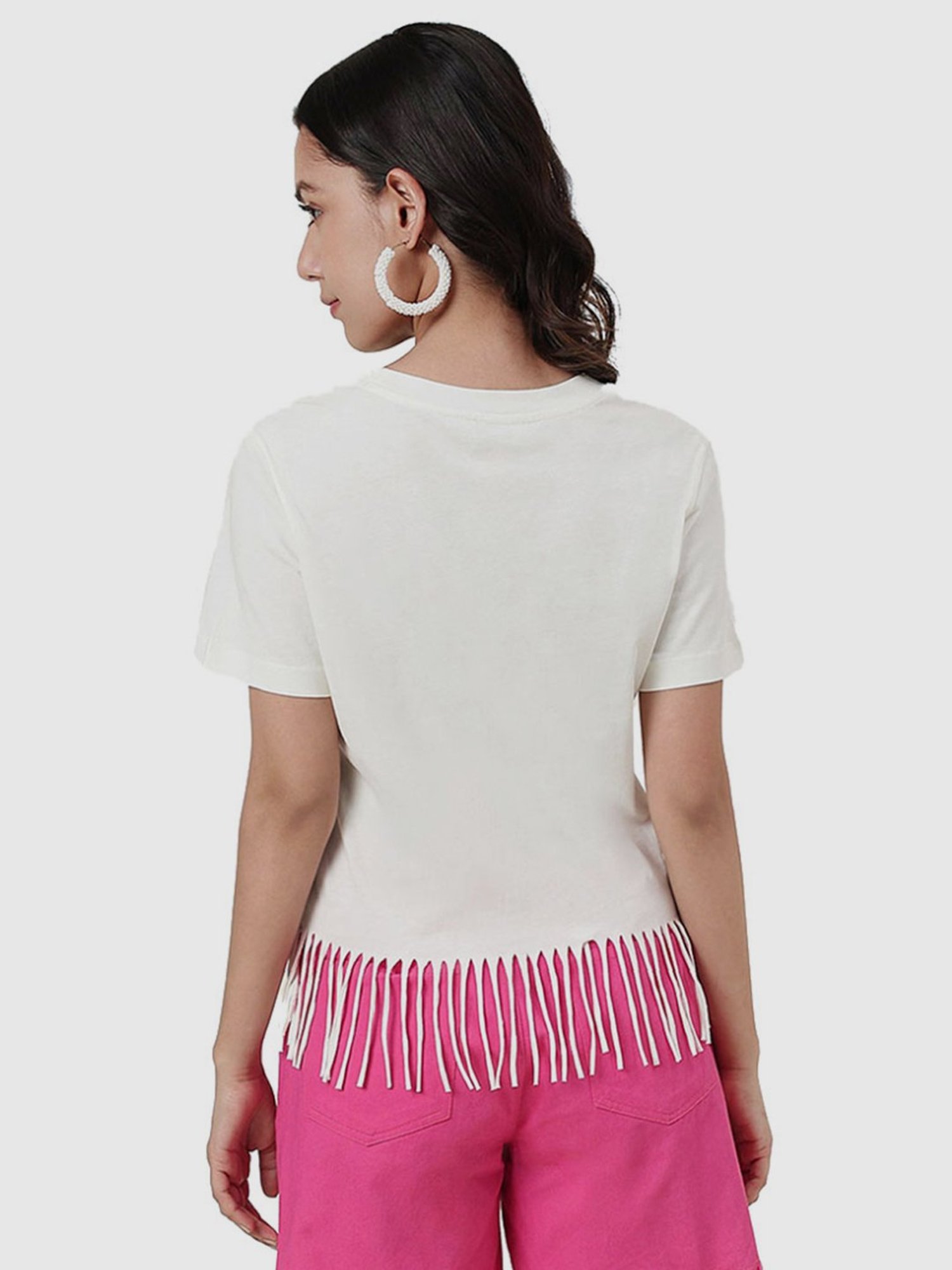 Fabindia White Cotton Top