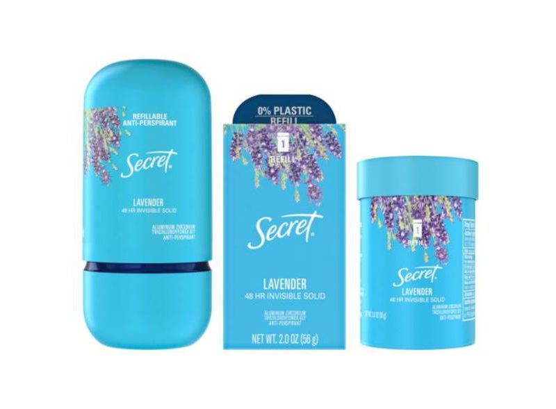 Secret Invisible Solid Antiperspirant & Deodorant Lavender Scent Refill Pod -  2oz