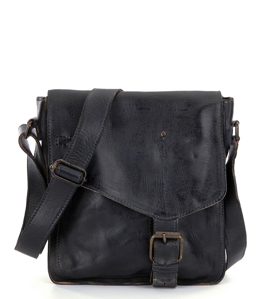 Bed Stu Venice Beach Buckle Weathered Leather Crossbody Bag