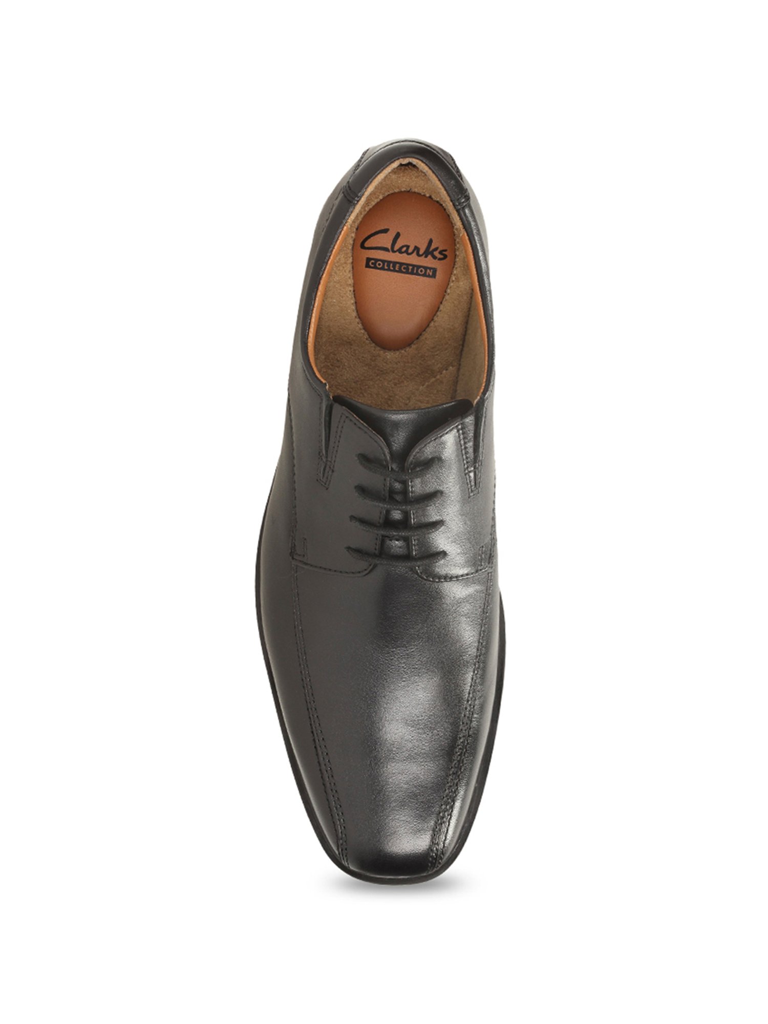 Clarks Men's Tilden Walk Black Derby Shoes