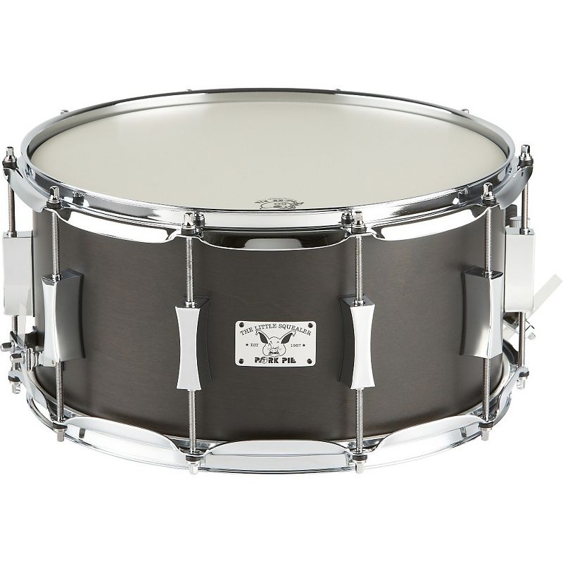 Pork Pie Little Squealer Birch / Mahogany Snare Drum 14 x 7 in. Black Satin