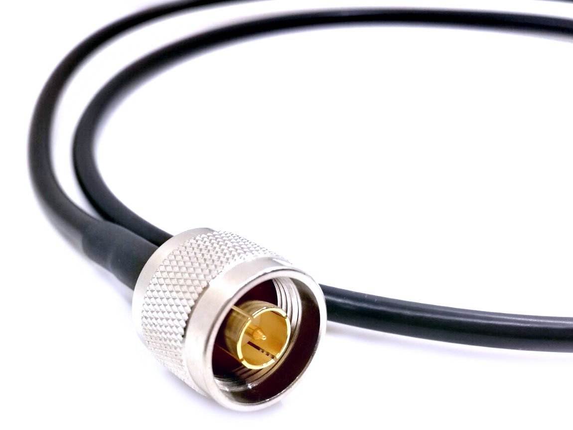 N Male to RP-SMA Male Connector Antenna Pigtail Coaxial 2.4Ghz/5Ghz LMR200 Low Loss Copper Cable (6.5ft (2m/200cm) Length)