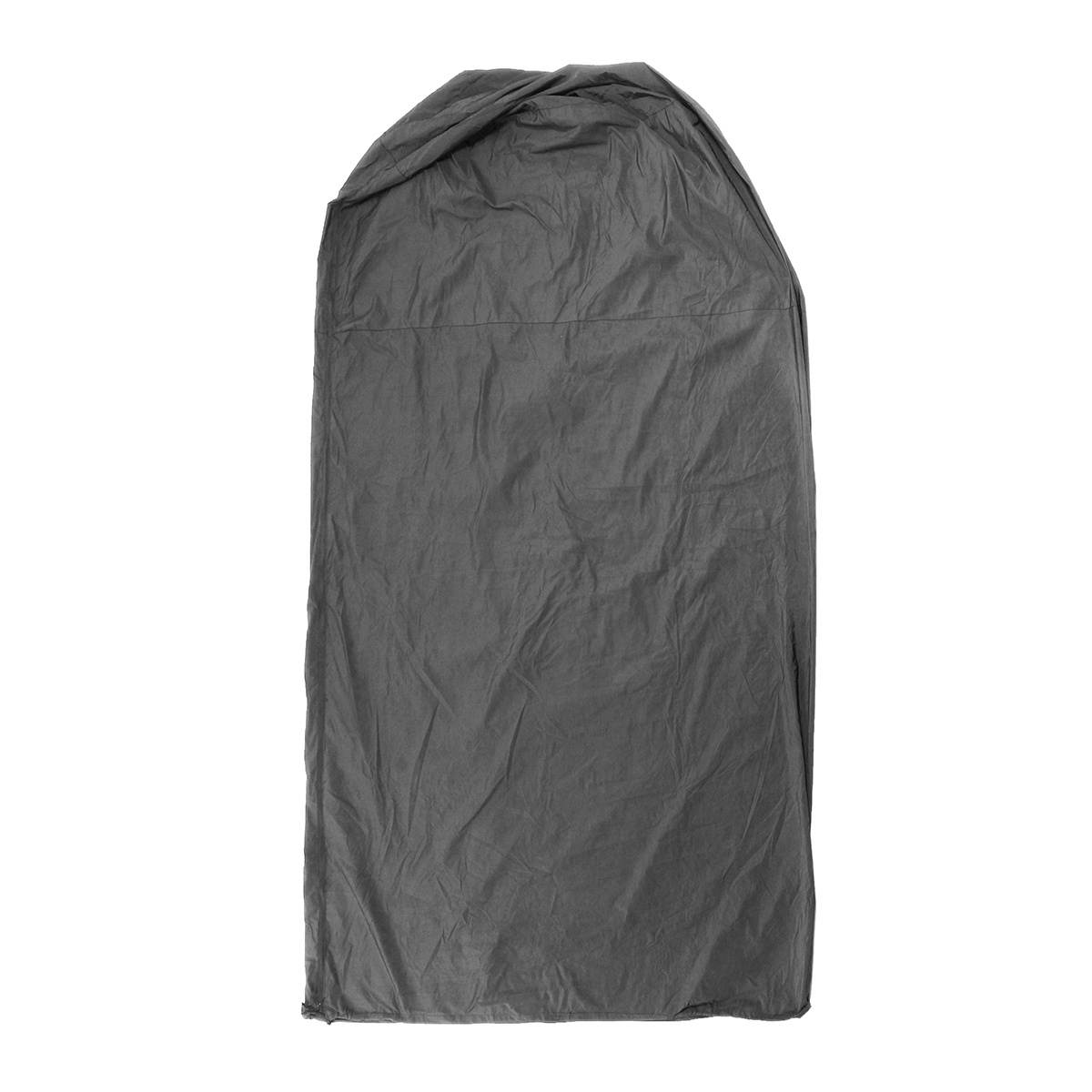 Cylidrical Cover Patio Gas Heater Polyethylene Zipper Protector Waterproof 90x190cm Brown