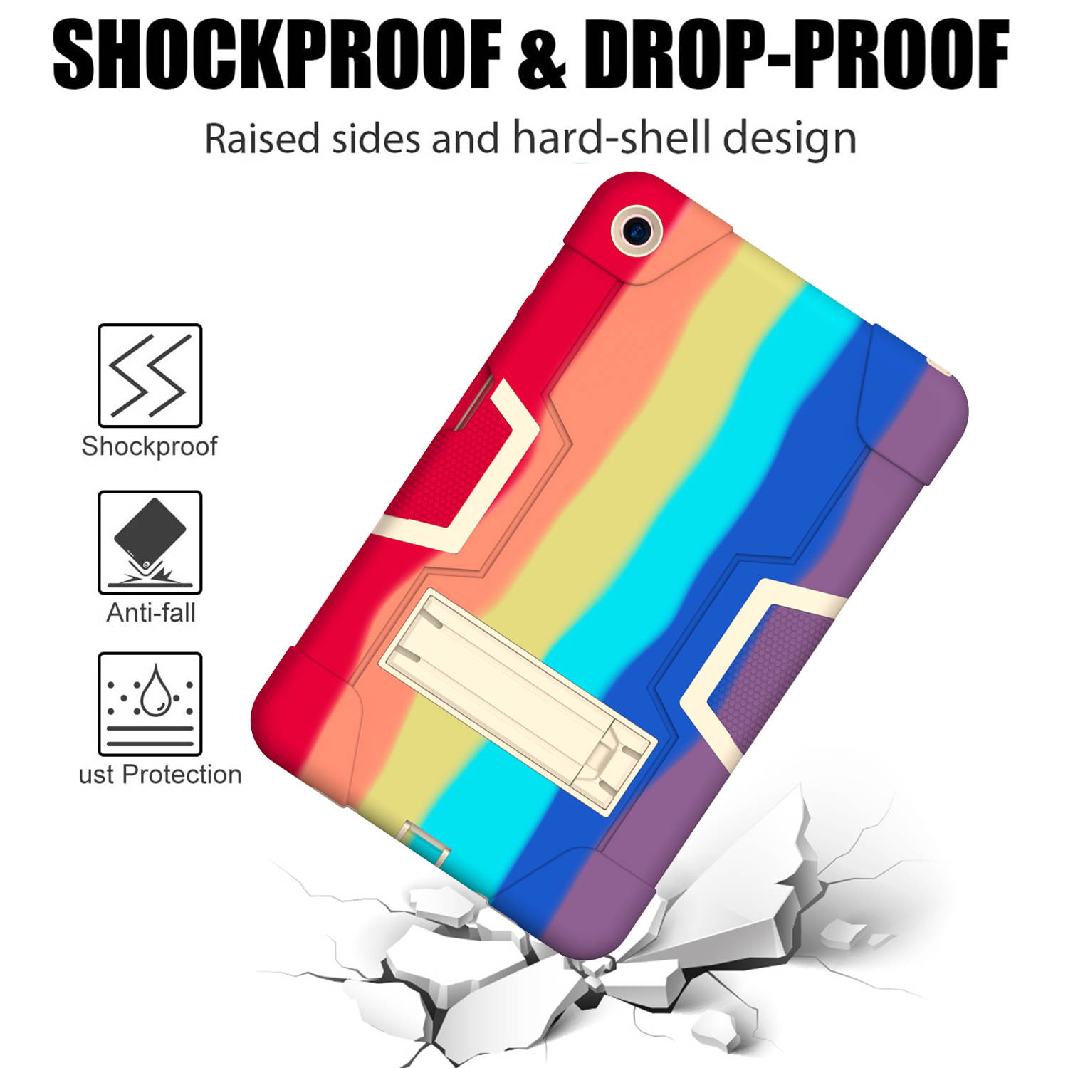 Mignova Case for LG G Pad 5 10.1" Case 2019,Heavy-Duty Drop-Proof and Shock-Resistant Rugged Hybrid case with Built-in Stand , for LG G Pad 5 10.1 inch FHD Tablet 2019