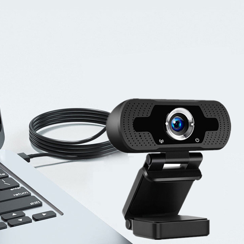 1080P webcam for PC, full HD computer camera with cover, USB web cam with microphone, cover, streaming camera for Skype, Streaming, teleconference etc.