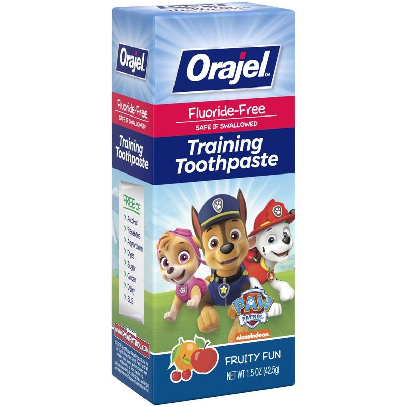Orajel PAW Patrol Fluoride-Free Training Toothpaste Fruity Fun - 1.5oz