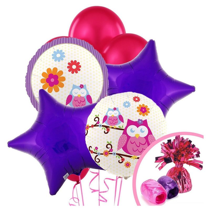 Owl Blossom Balloon Bouquet