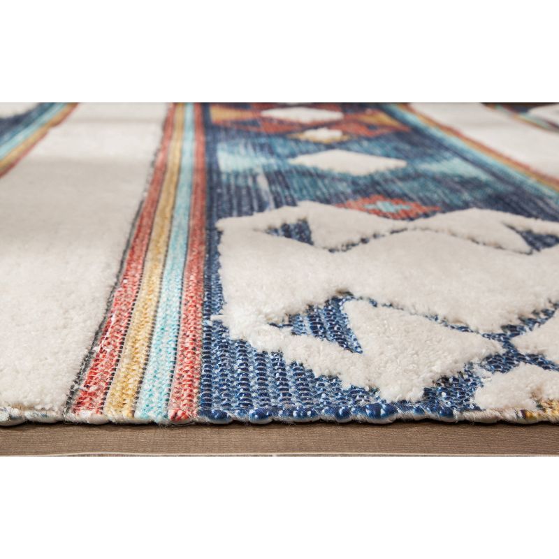 7'6"X9' Geometric Over Tufted Rug - Anji Mountain