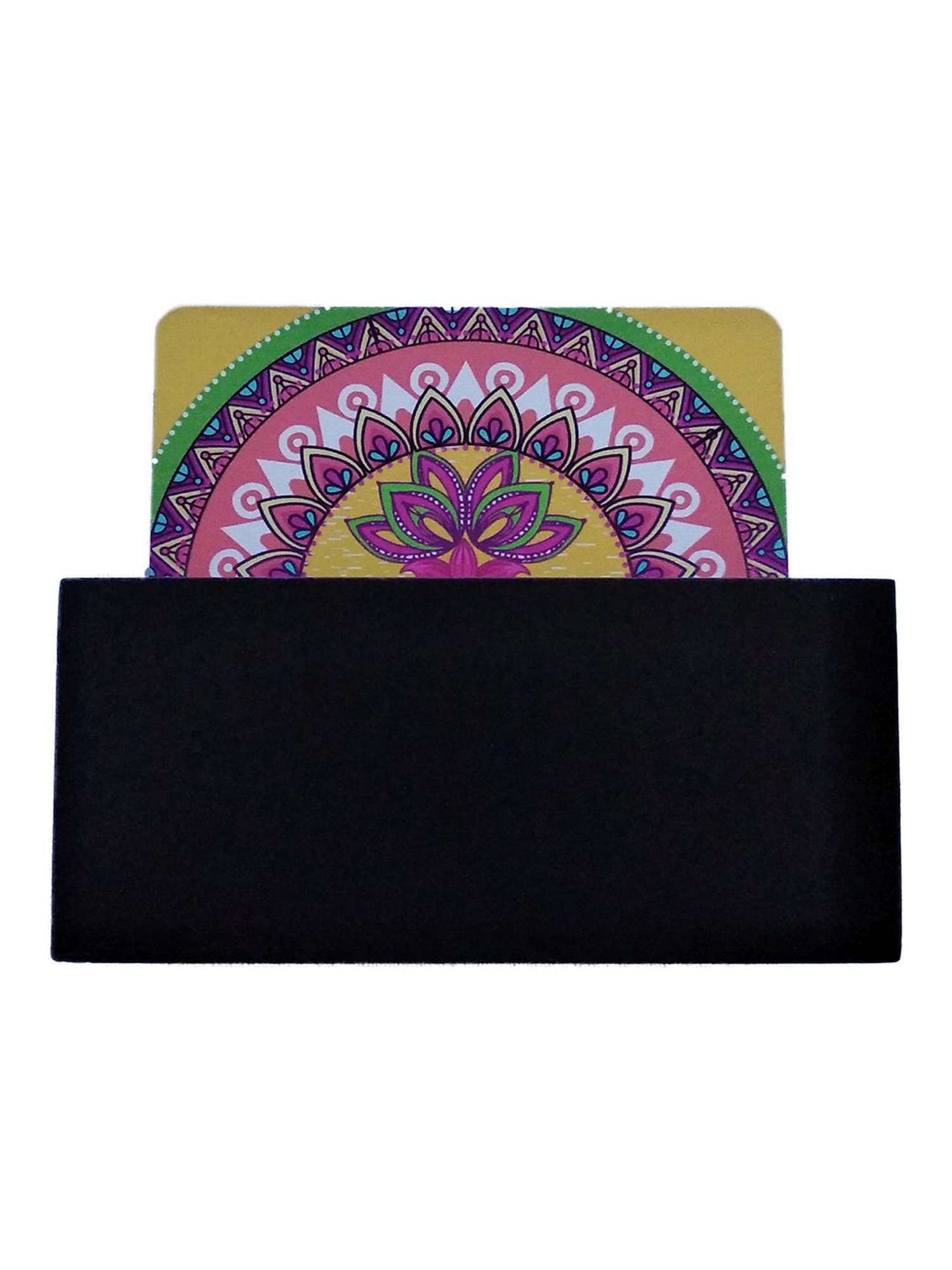 Crayton Square Madhuban Pattern MDF Coaster with Holder - Set of 6