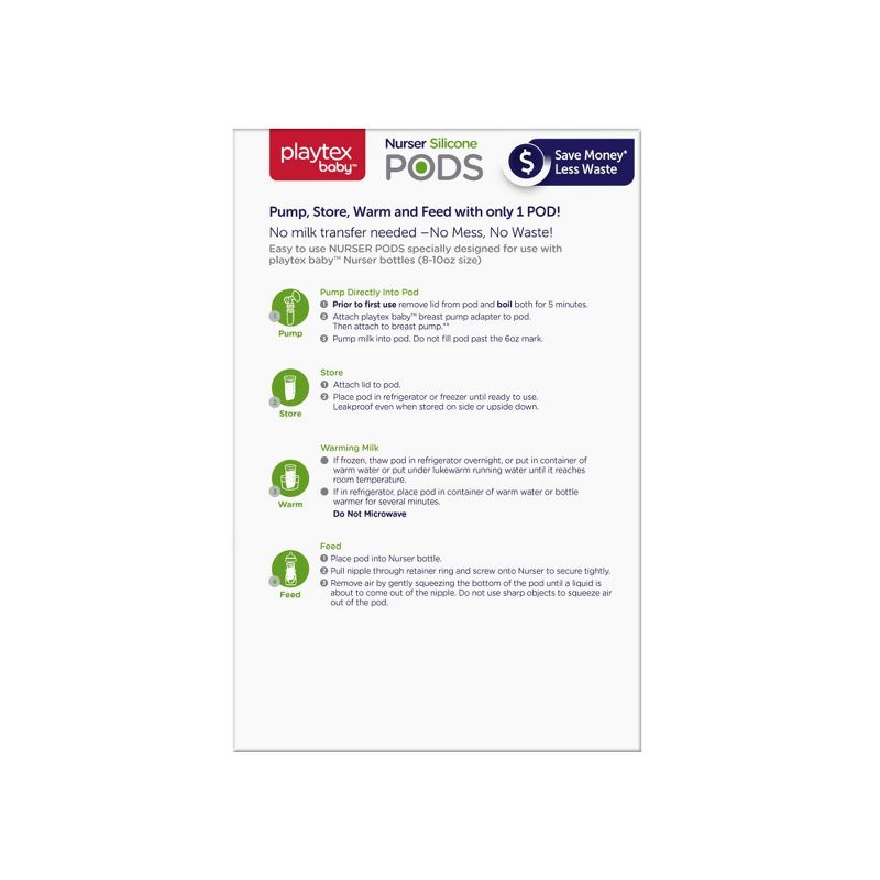 Playtex Nurser Liner/Silicone PODS Baby Bottle Gift Set