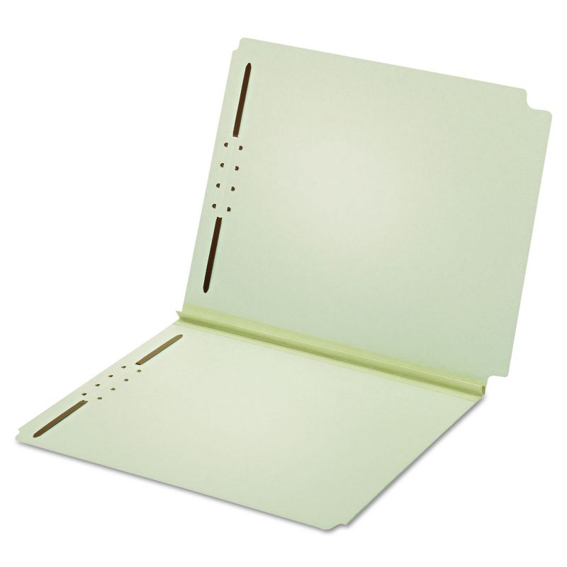Pendaflex Dual Tab Pressboard Folder 2 Fasteners 2" Expansion Letter Lt Green 25/Box 45715