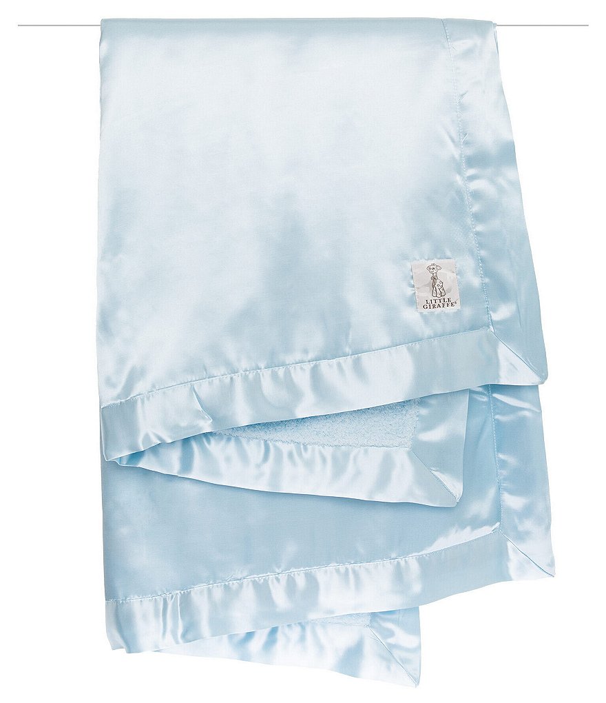 Little Giraffe Baby Chenille Satin Blanket