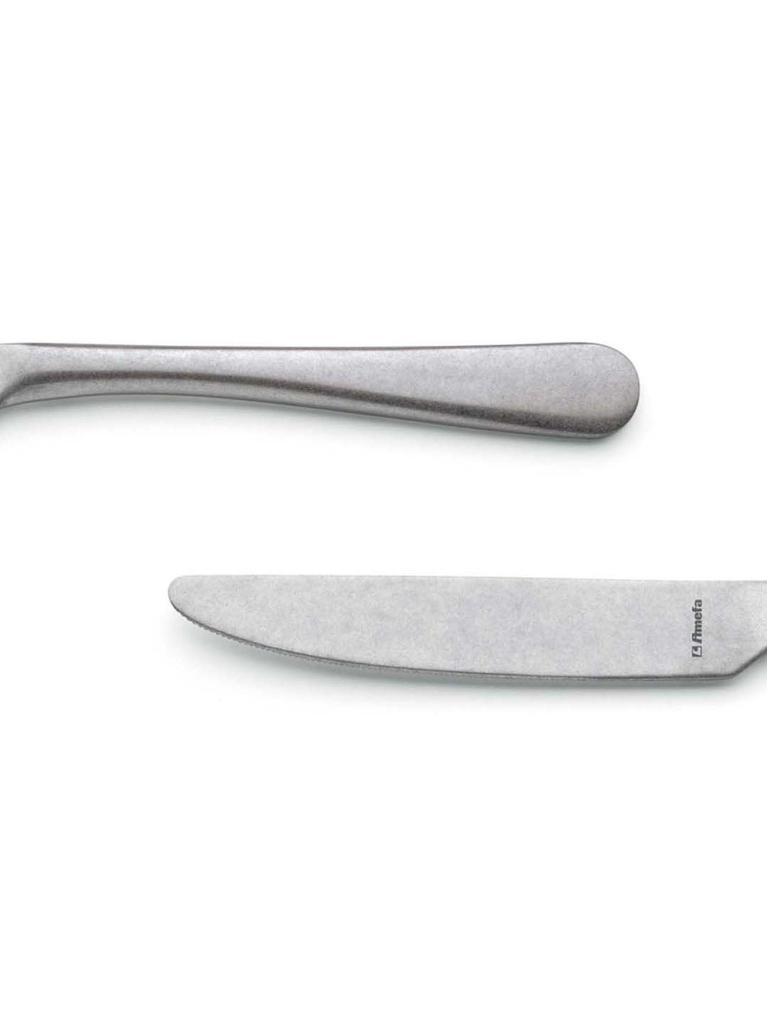 Amefa Silver Stainless Steel Dinner Knives - Set of 12