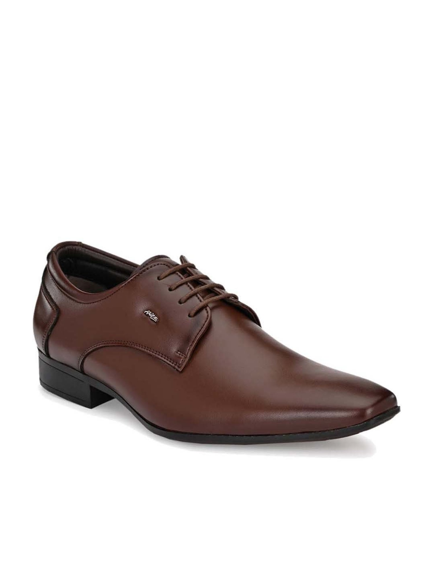 Hitz Men's Brown Derby Shoes