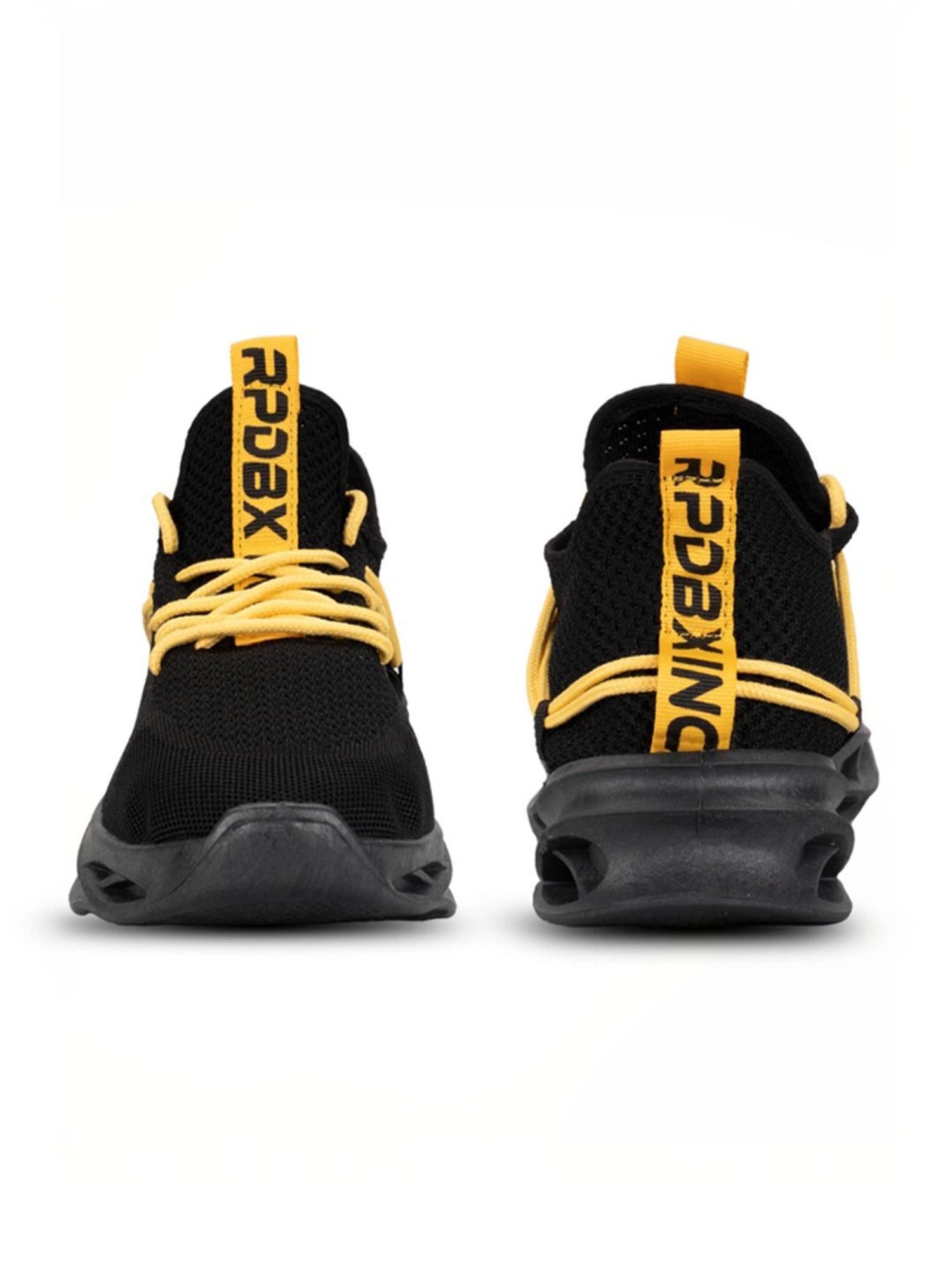 Rapid Box Men's Black Running Shoes