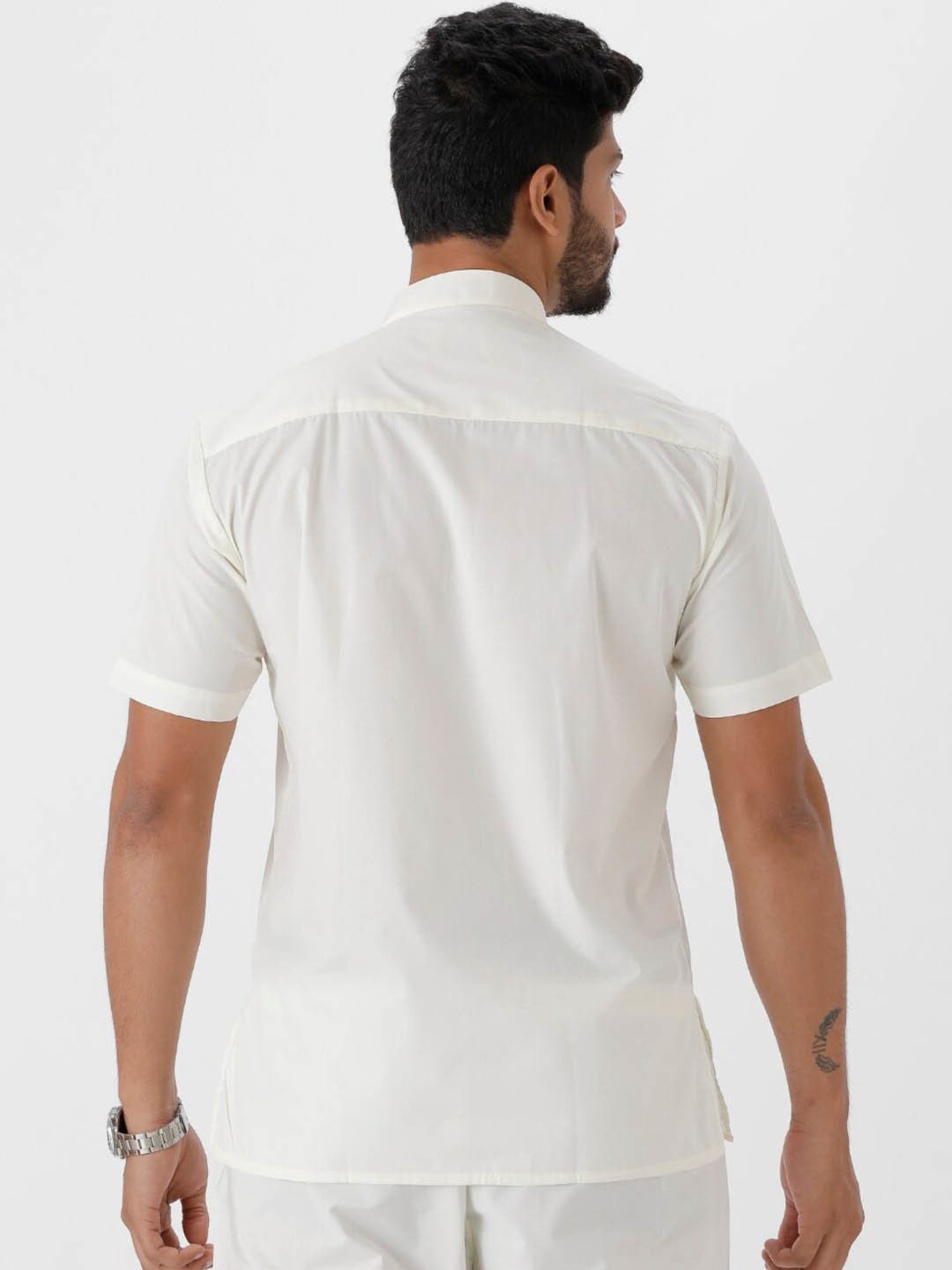 Manthan Red Full Sleeves Solid Kurta