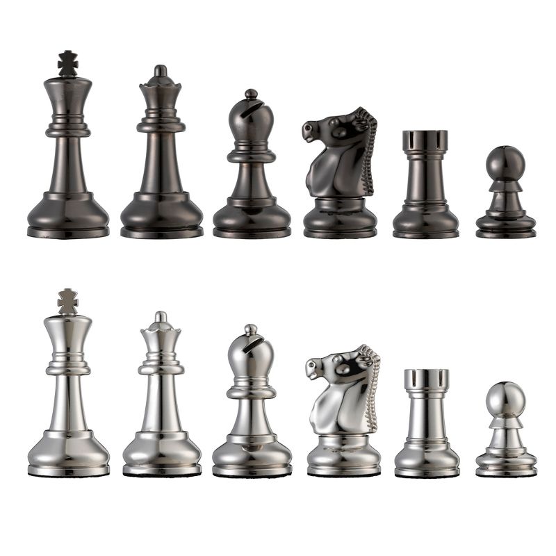 Bobby Fischer(R) Metal Ultimate Chess Pieces - 3.75 in. King - Weighs over 9.5 LBS