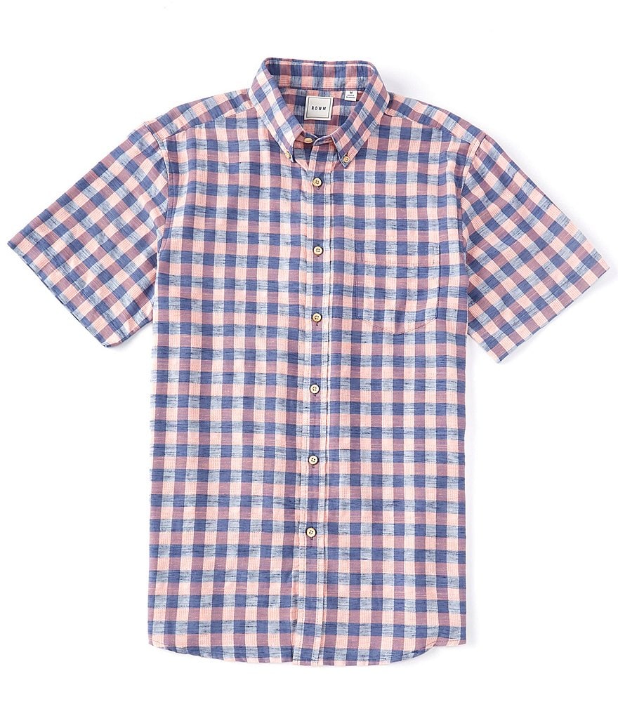 Visconti Big & Tall Abstract Print Long-Sleeve Woven Shirt