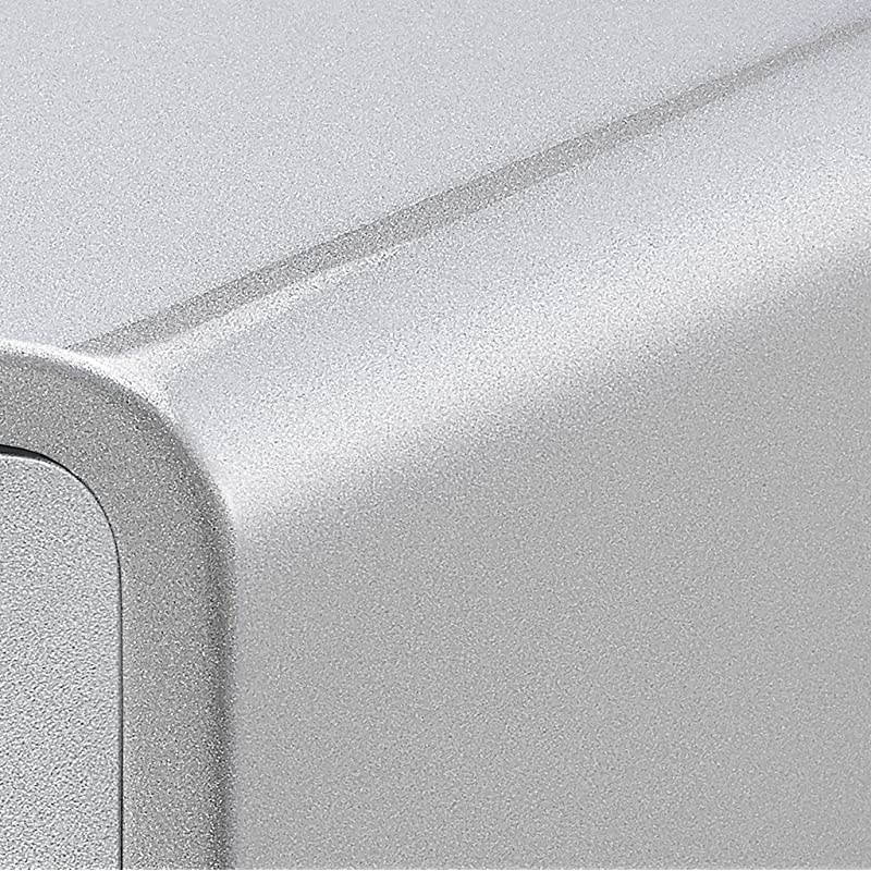 WR15SR AMFM Table Top Wooden Radio Silver Piano Finish