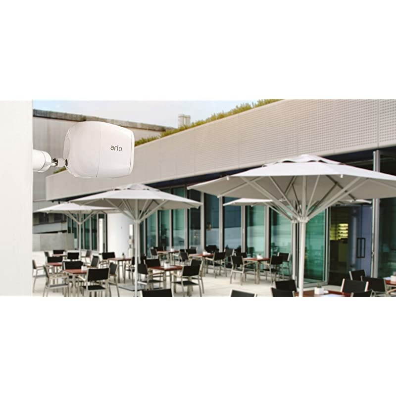 Pro 2 VMS4430P-100NAR Wireless Home Security Camera System with Siren, Rechargeable, Night Vision, Indoor/Outdoor, 1080p, 2-Way Audio, Wall Mount, 4 Camera Kit, White (Renewed)