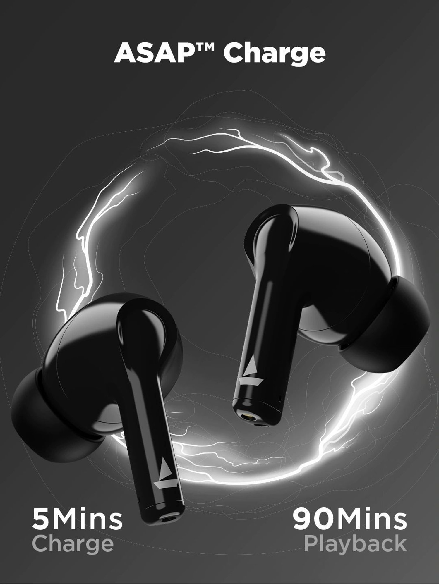 Boat Airdopes 163M True Wireless with ENx & IPX5 - Active Black