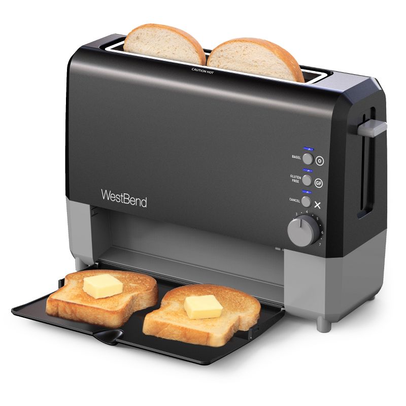 West Bend 2 Slice QuickServe Toaster - Black