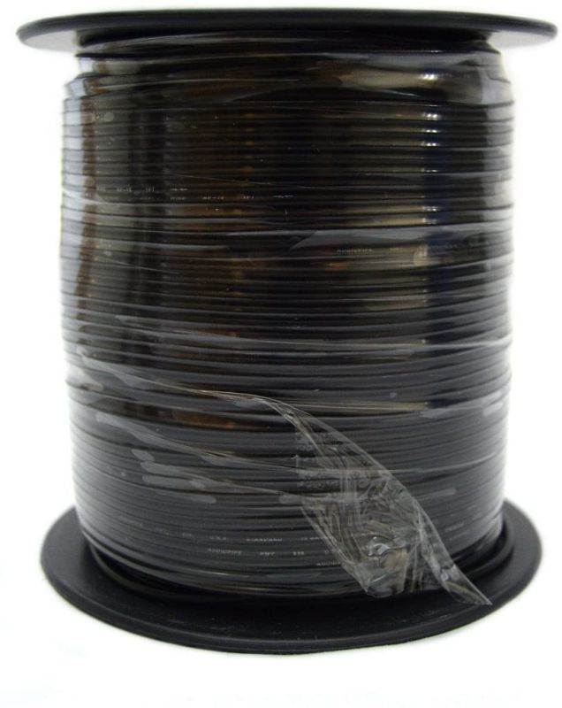 18 GA 500 Feet Black Primary Power Wire Remote Car Audio Home (1 Roll)